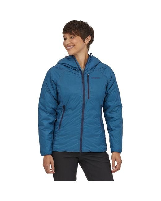 Patagonia Synthetic Das Light Hooded Jacket in Blue | Lyst
