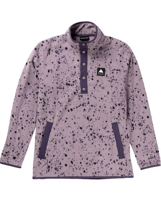 Burton Purple Hearth Fleece Anorak Jacket for men