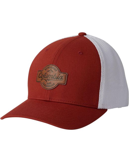 Columbia Red Rugged Outdoor Mesh Trucker Hat for men