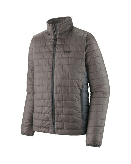 Patagonia Gray Nano Puff Insulated Jacket for men