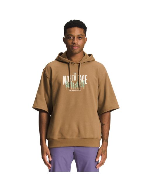 The North Face 1966 Short sleeve Hoodie in Brown for Men Lyst