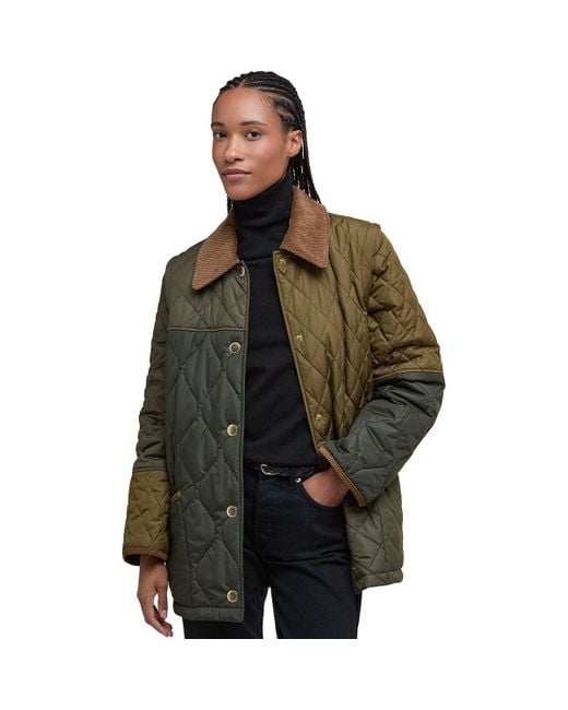 Barbour Brown Lorrie Quilted Jacket