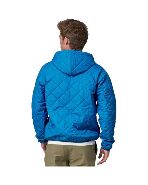 Patagonia Diamond Quilted Bomber Hooded Jacket in Blue for Men Lyst