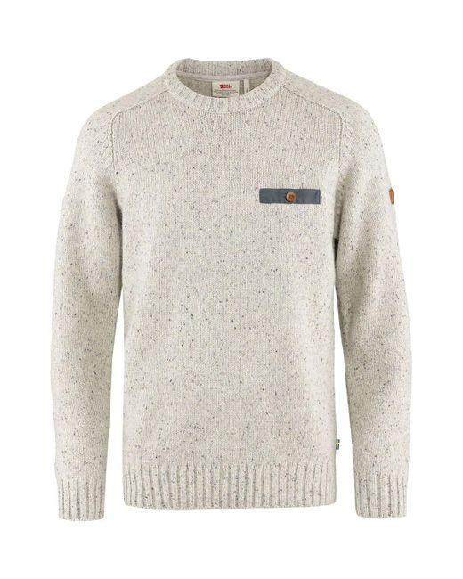 Fjallraven Gray Lada Round-Neck Sweater