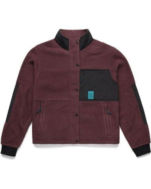 Topo Red Summit Rise Full-Zip Jacket