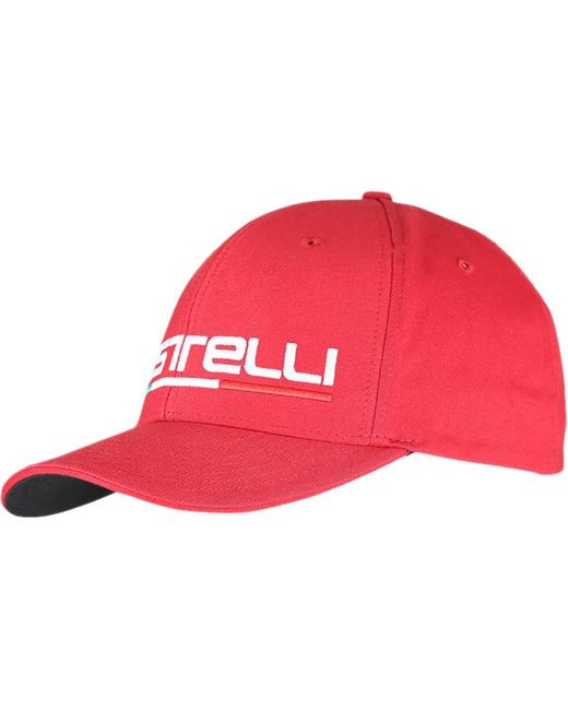 Castelli Red Classic Cap for men
