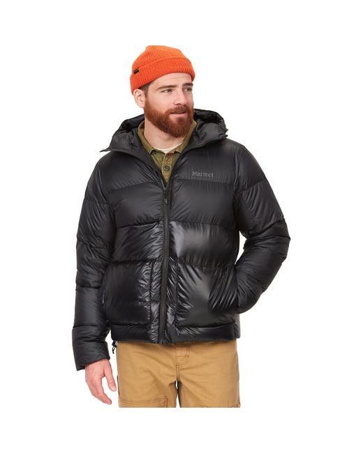Marmot Black Guides Down Hooded Jacket