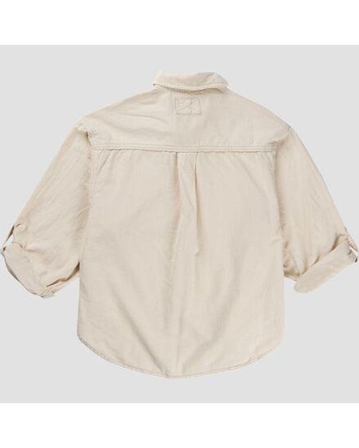 Free People Natural Made For Sun Linen Shirt