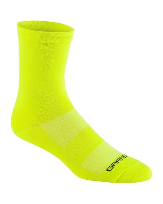 Louis Garneau Yellow Conti Long Sock Bright for men