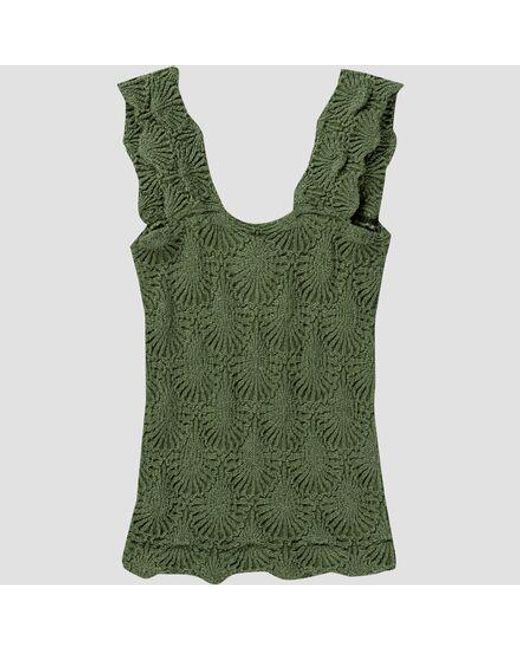 Free People Green Love Letter Cami