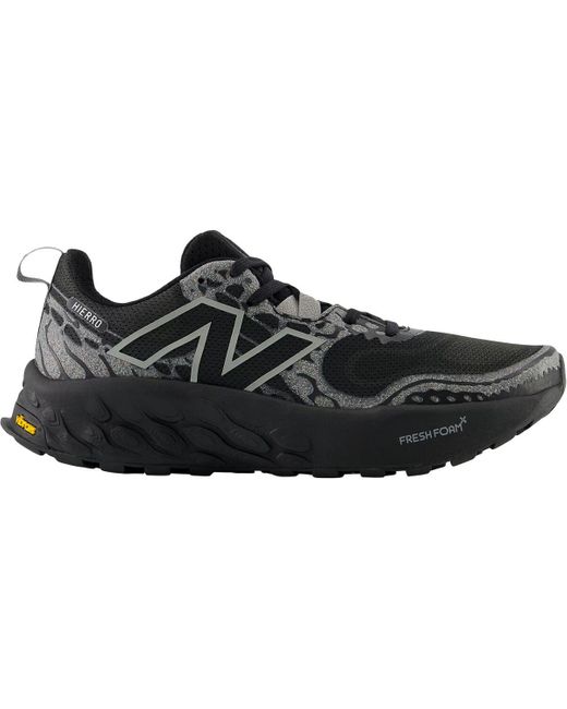 New Balance Black Fresh Foam X Hierro V8 Trail Running Shoe for men