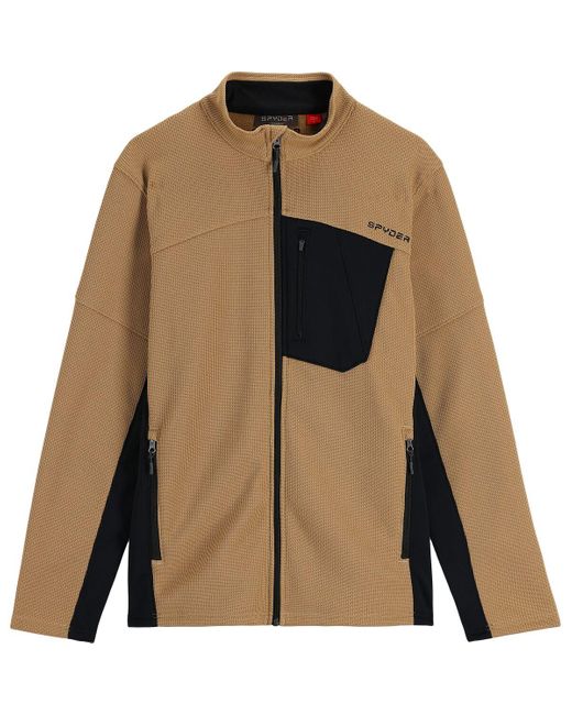 Spyder Brown Bandit Full-Zip Sweater