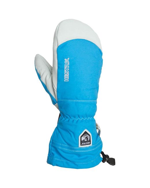 Hestra Blue Army Leather Heli Mitten