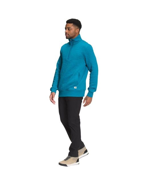 The North Face Longs Peak Quilted 1 4 zip Pullover in Blue for Men