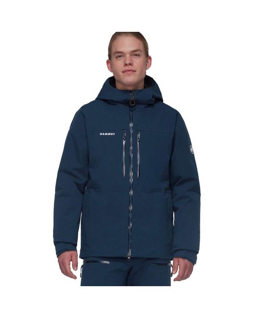 Mammut Stoney Hs Thermo Hooded Jacket in Blue Lyst