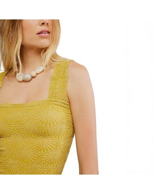 Free People Yellow Love Letter Cami