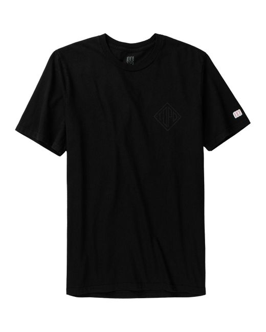 Topo Black Small Diamond Short-Sleeve T-Shirt for men