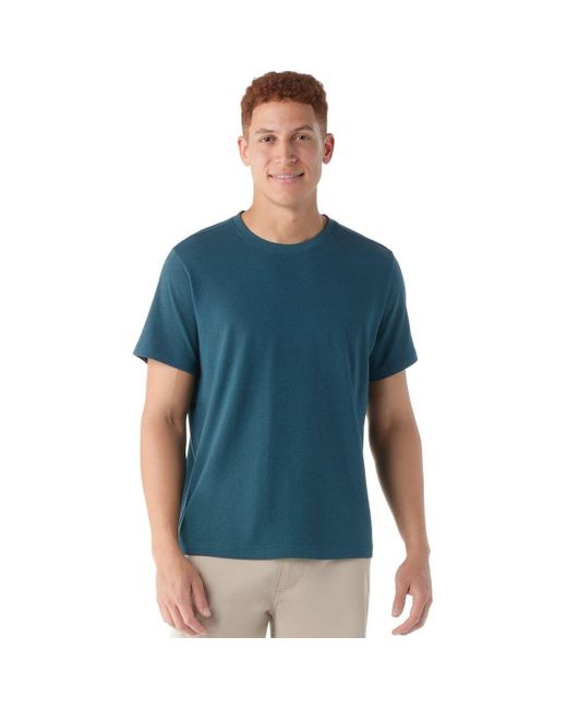 Smartwool Blue Perfect Crew Short-sleeve T-shirt for men