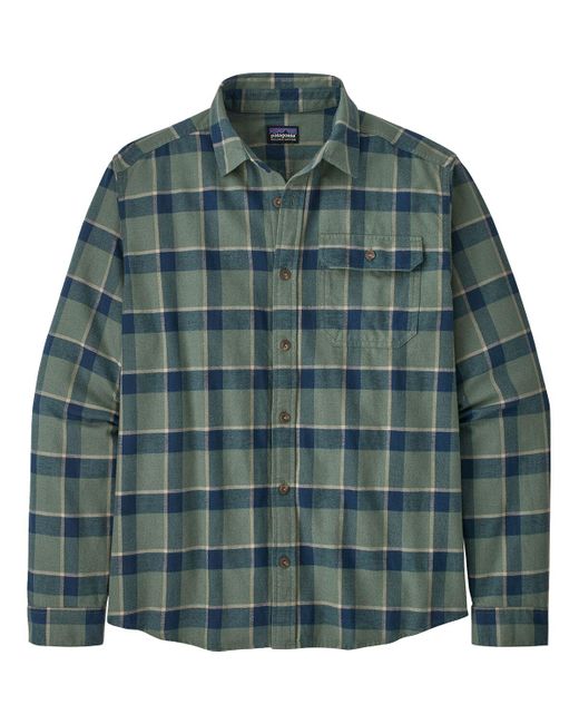 Patagonia Long-sleeve Cotton In Conversion Fjord Flannel Shirt in Green ...
