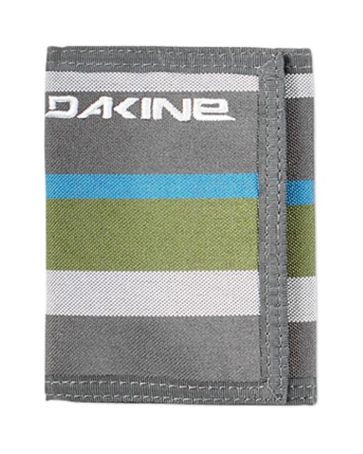 Dakine Gray Vert Rail Tri-Fold Wallet for men
