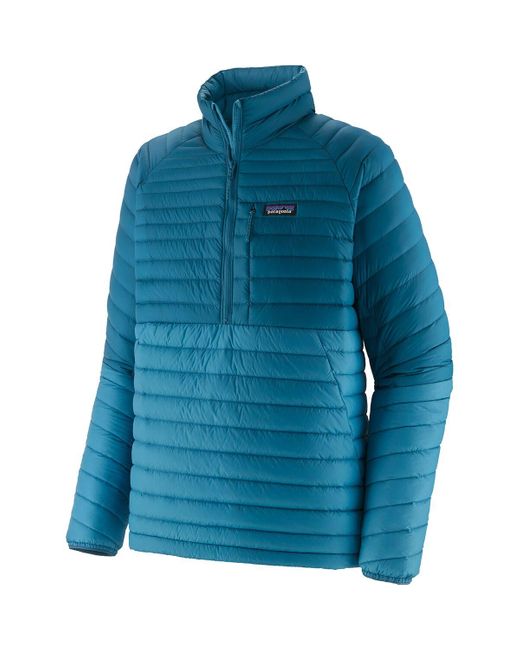 Patagonia Blue Alplight Down Pullover Jacket for men