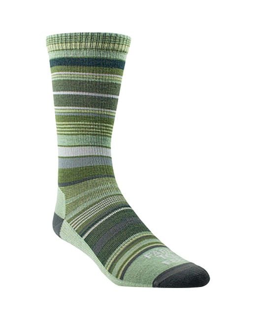 FARM TO FEET Green Ithaca Multi Stripe Sock