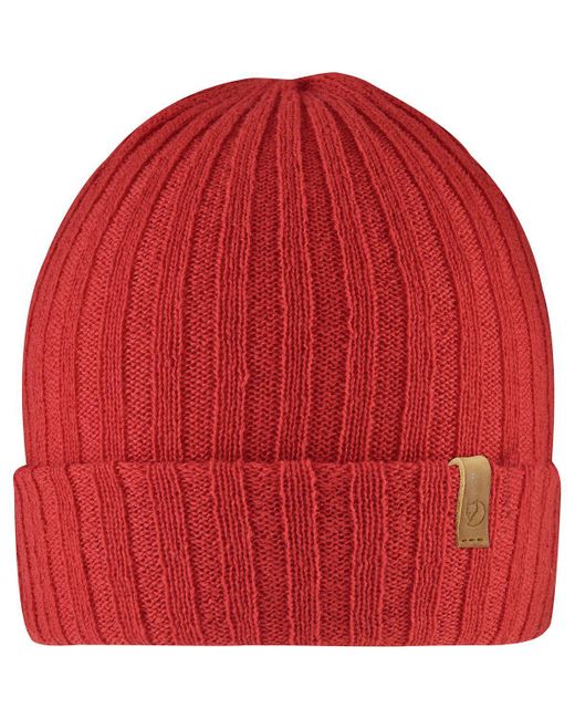 Fjallraven Red Byron Thin Hat for men