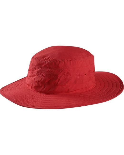 Outdoor Research Red Solar Roller Sun Hat