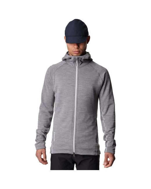 houdini Gray Wooler Houdi Fleece Jacket for men