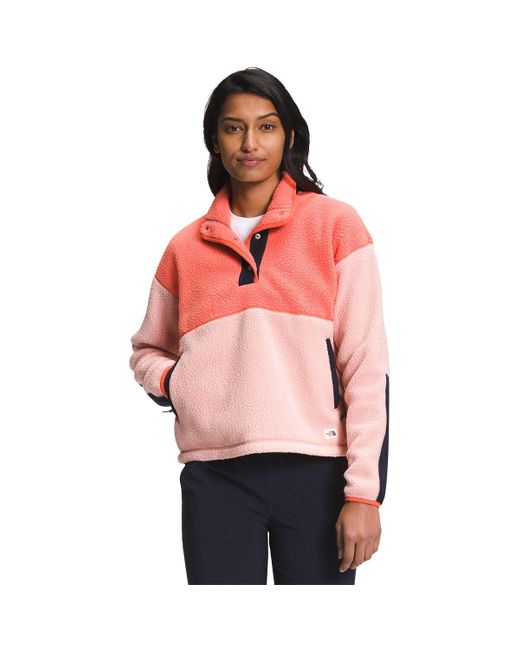 The North Face Cragmont 1/4-snap Fleece Pullover in Pink | Lyst