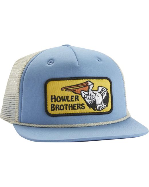 Howler Brothers Blue Pelican Badge Feedstore Unstructured Snapback Hat