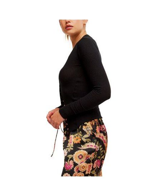 Free People Black Going Places Cardi