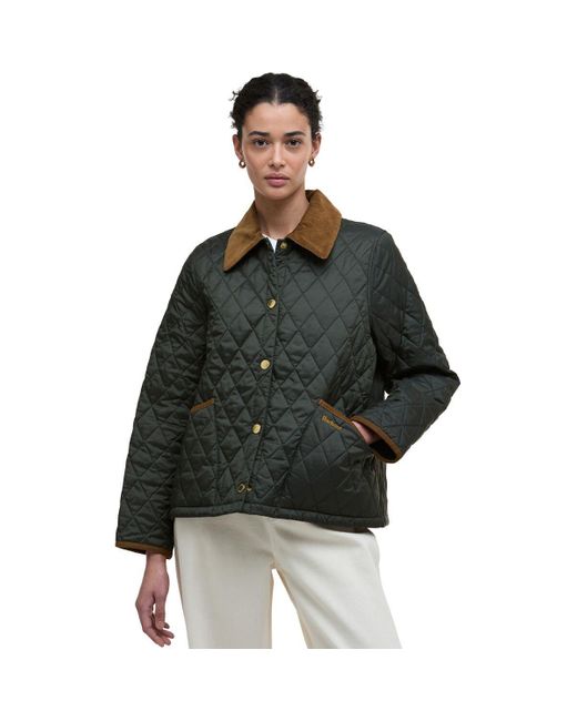 Barbour Black Icons Cropped Liddesdale Quilted Jacket