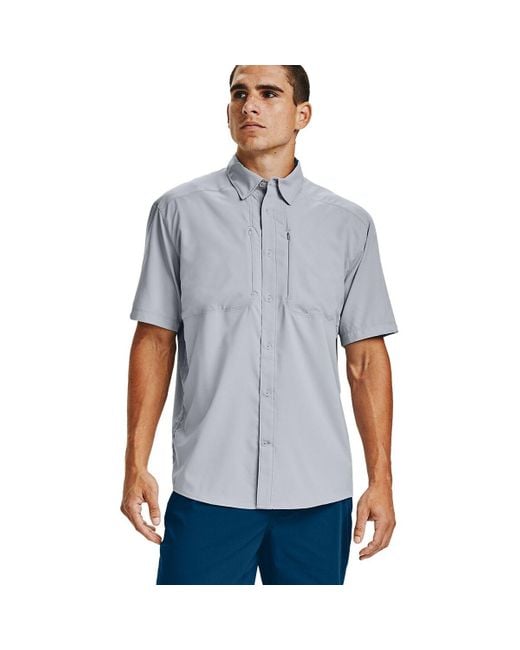 Under Armour Men's Tide Chaser Fishing Short Sleeve Shirt, Under Armour  Mens Fishing Shirt