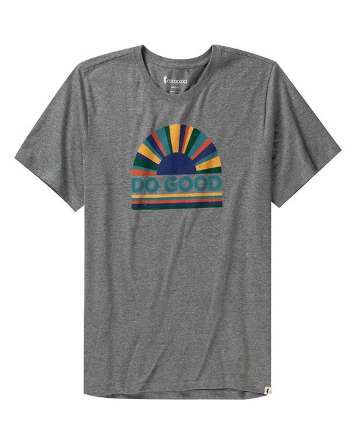 COTOPAXI Gray Sunrise Organic T-Shirt for men