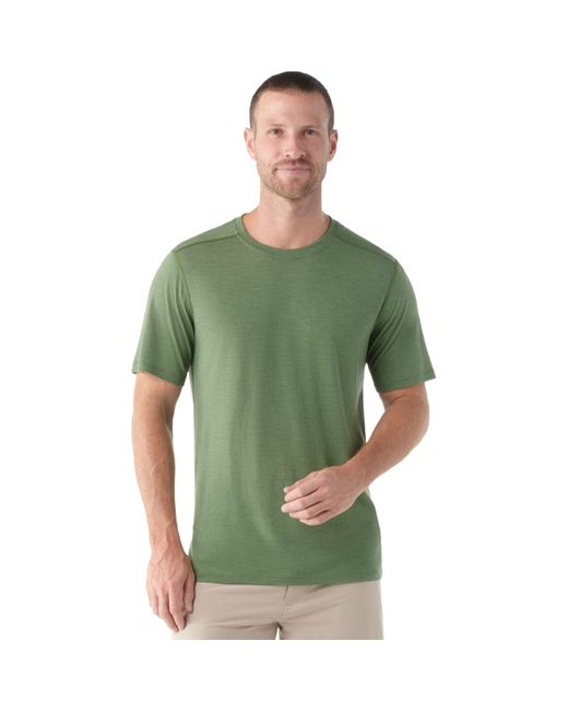 Smartwool Green Merino Short-Sleeve T-Shirt for men