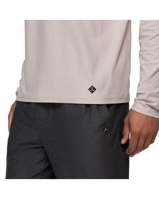 Prana Gray Altitude Tracker Lt 1/4-Zip Top