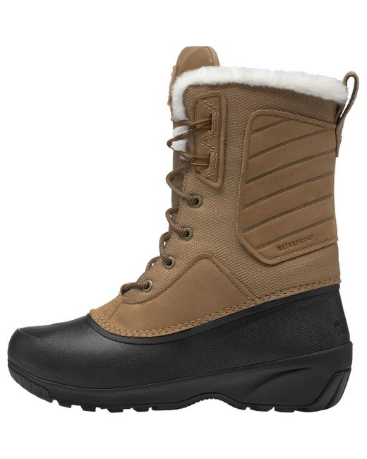 The North Face Shellista Iv Mid Waterproof Boot in Brown | Lyst