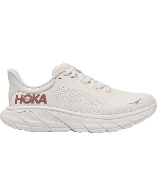 Hoka One One White Arahi 7 Running Shoe