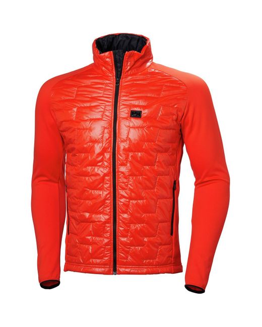 Helly Hansen Red Lifaloft Hybrid Insulator Jacket for men
