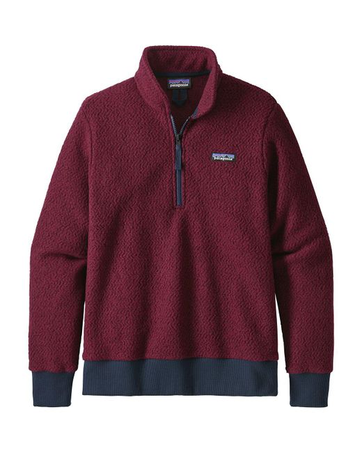 Patagonia Red Woolyester Fleece Pullover