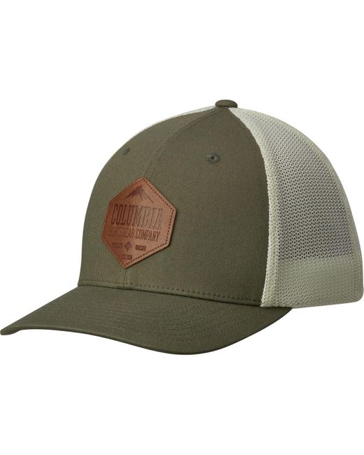 Columbia Green Rugged Outdoor Mesh Trucker Hat for men