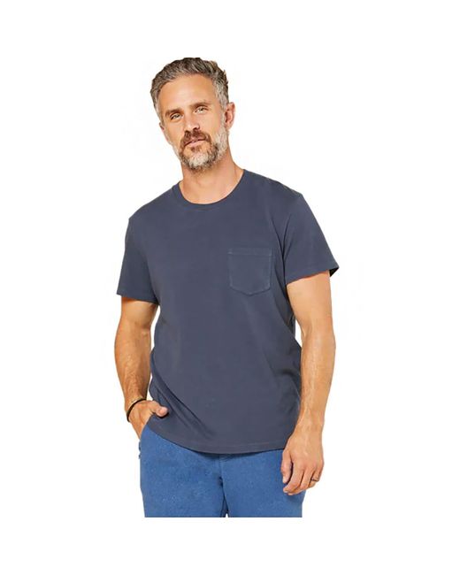 Outerknown Blue Groovy Pocket T-Shirt