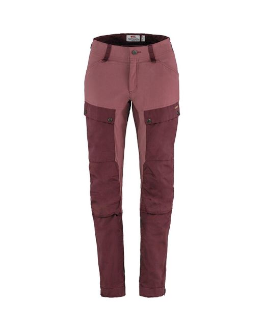 Fjallraven Keb Curved Trouser in Red | Lyst
