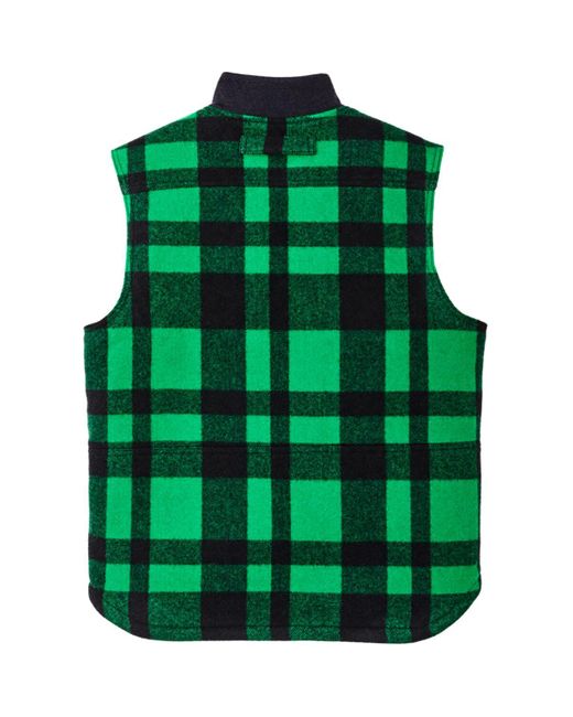 Filson Lined Mackinaw Wool Work Vest in Green for Men Lyst