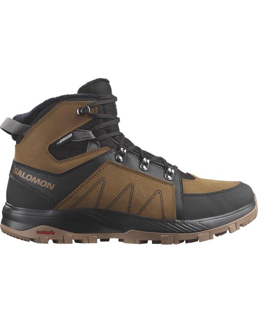 Salomon Brown Outchill Thinsulate Clima Boot for men