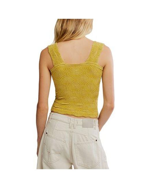 Free People Yellow Love Letter Cami