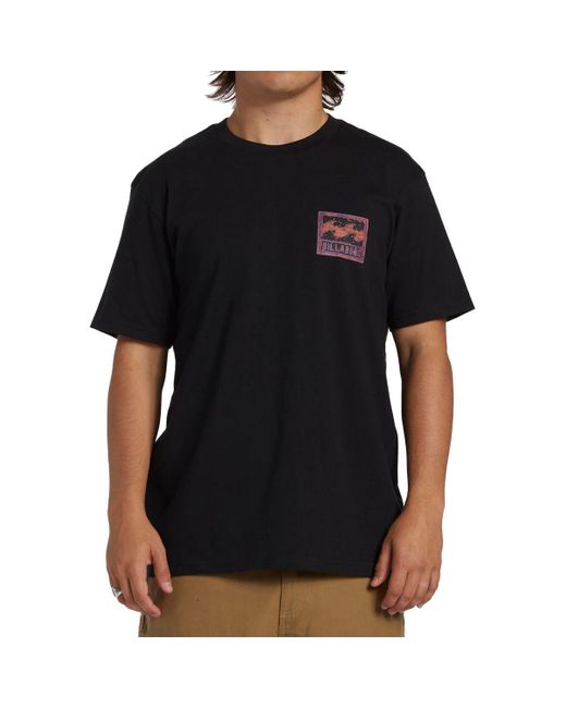 Billabong Black Crayon Wave Short-Sleeve Shirt for men