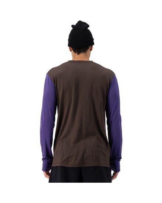 Mons Royale Blue Yotei Tech Long-Sleeve Top