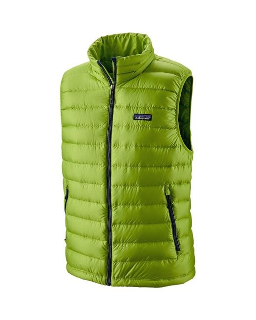 Patagonia Green Down Sweater Vest for men